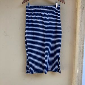Blue & White Striped Pencil Skirt! Super soft!